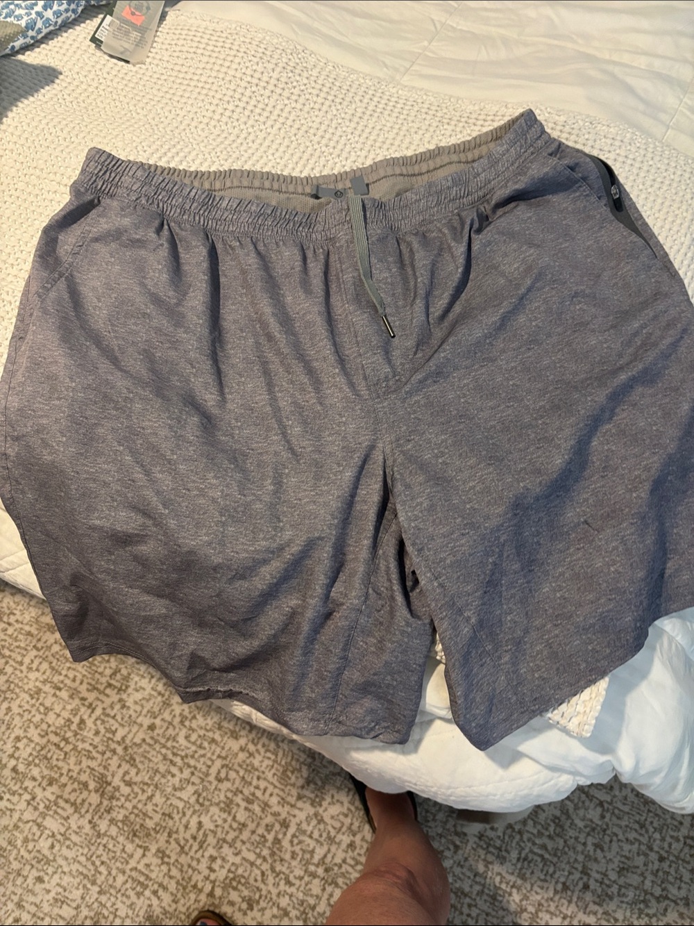 Men's Athletic Shorts - Heather Gray Performance. Tasc—XXL
